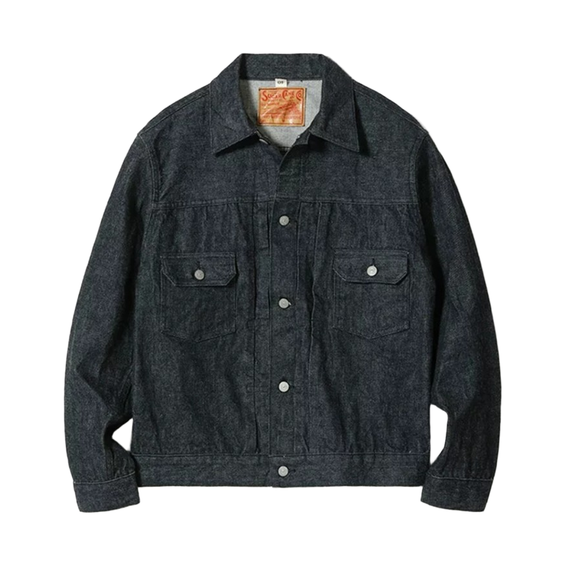 슈가 케인 14.25온즈 1953 모델 데님 자켓 원 워시 블랙(Sugar Cane 14.25 oz. 1953 Model Denim Jacket One Wash Black)