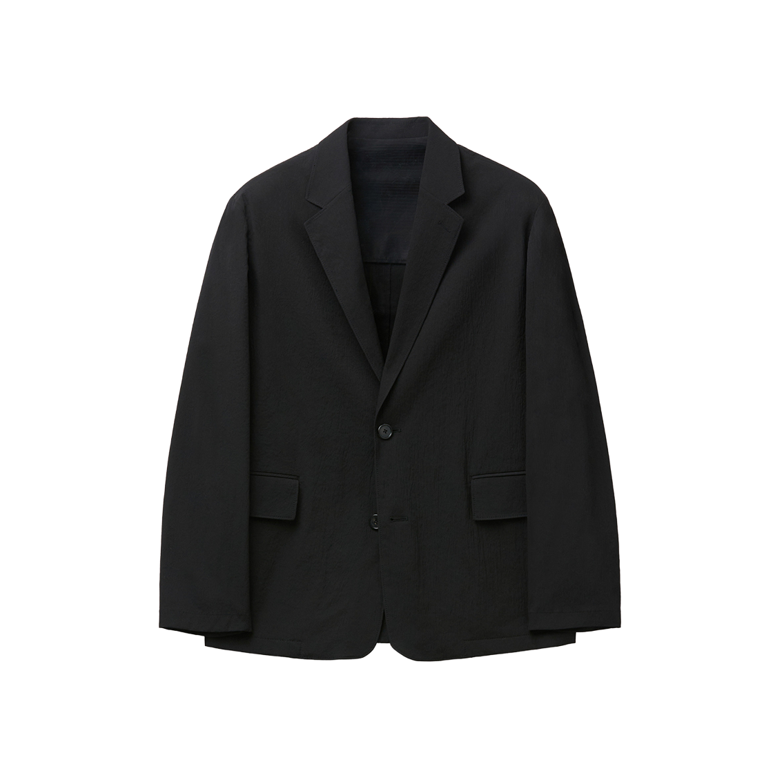 커스텀멜로우 루즈핏 플리츠 셋업 자켓 블랙(Customellow Loose Fit Pleats Set Up Jacket Black) - 1