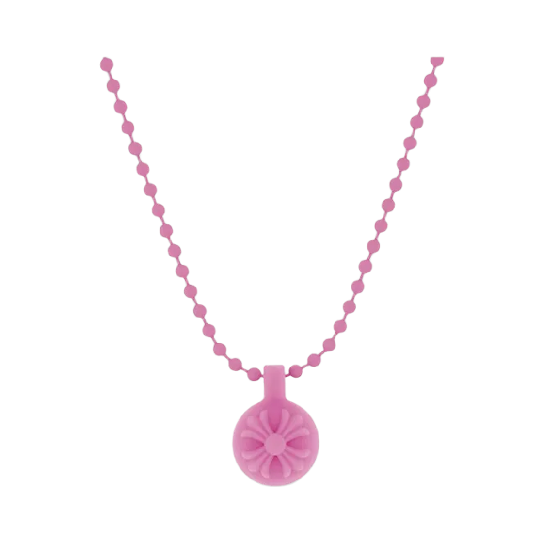크롬하츠 실리크롬 크로스볼 펜던트 핑크(Chrome Hearts Silichrome Crossball Pendant Pink) - 1