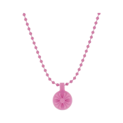 Chrome Hearts Silichrome Crossball Pendant Pink