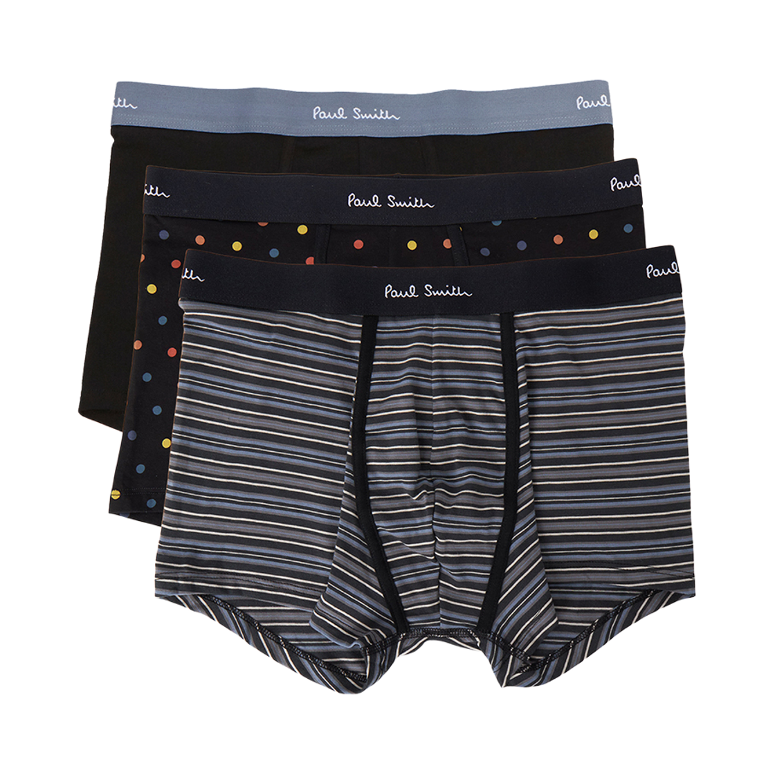 폴 스미스 오가닉 코튼 복서 브리프 멀티 컬러 (3개입)(Paul Smith Organic Cotton Boxer Brief Multi Color (3 Pack))