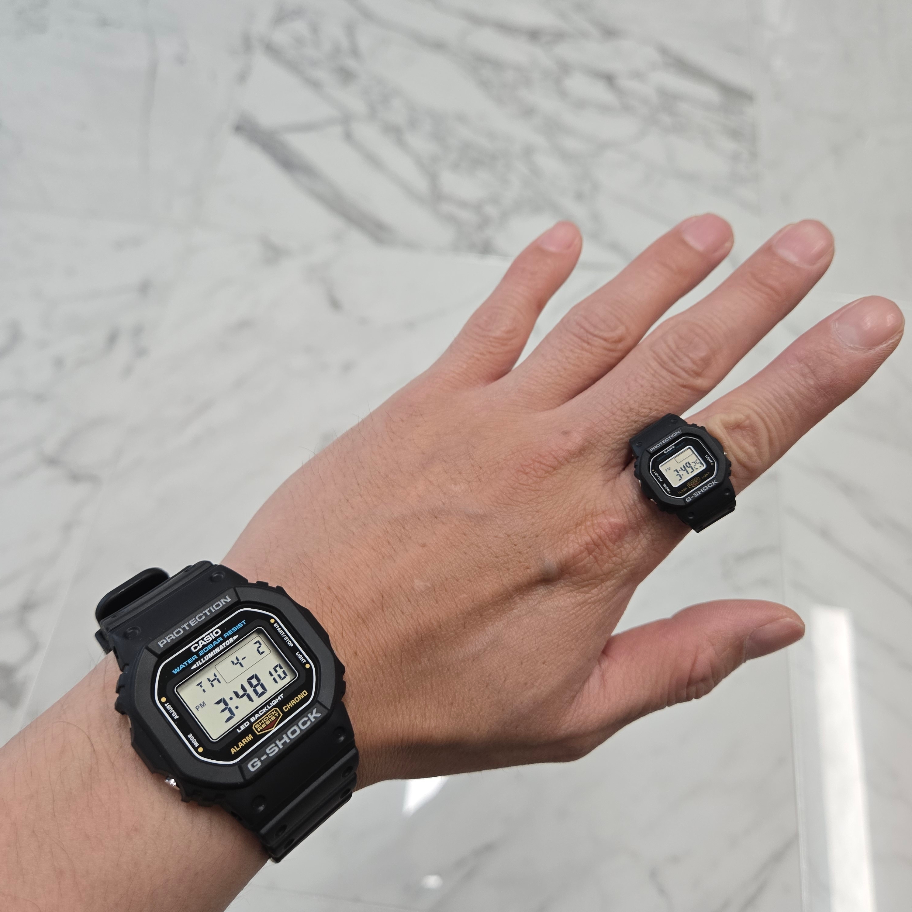 Casio G-Shock DW-5600UE-1, Casio G-Shock Nano DWN-5600-1 착용 스타일