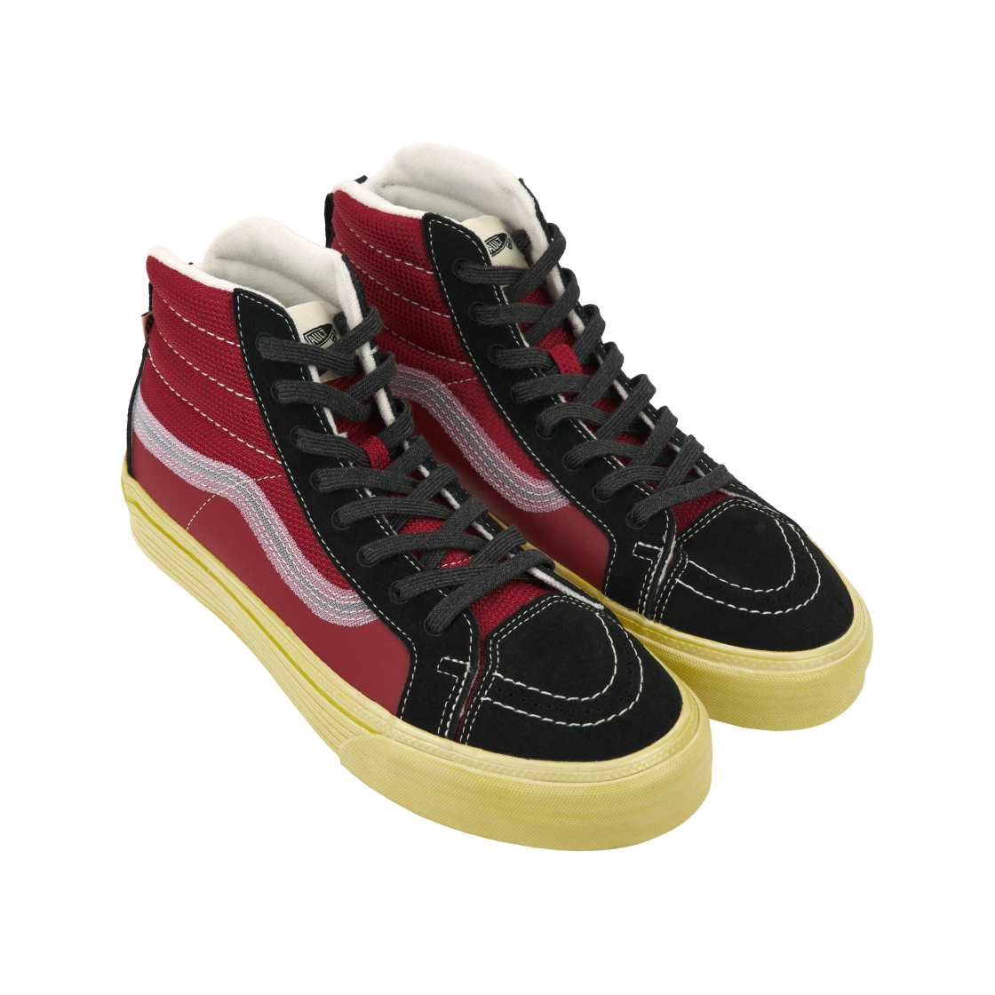 반스 스케이트 하이 노치백 스플릿 VR3 LX 빈티지 스포츠 블랙 레드(Vans Sk8-Hi Notchback Split VR3 LX Vintage Sport Black Red) - 4