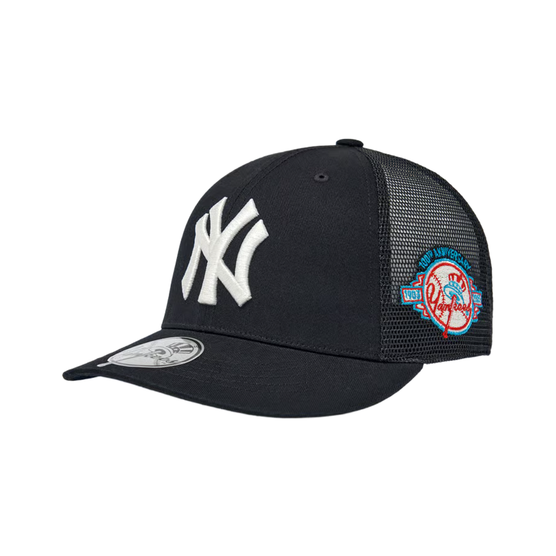 3AMCB0463-50BKS MLB Signature Patch Mesh Cap New York Yankees Black