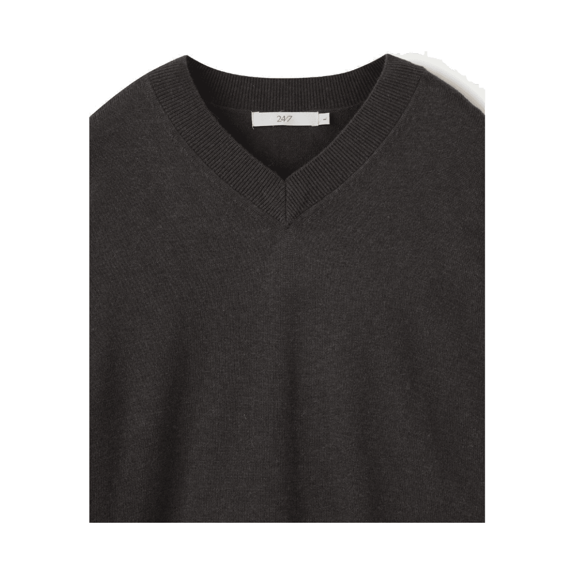24/7 시리즈 브이넥 12Gg 니트 브라운(24/7 series V-Neck 12Gg Knit Brown) - 3