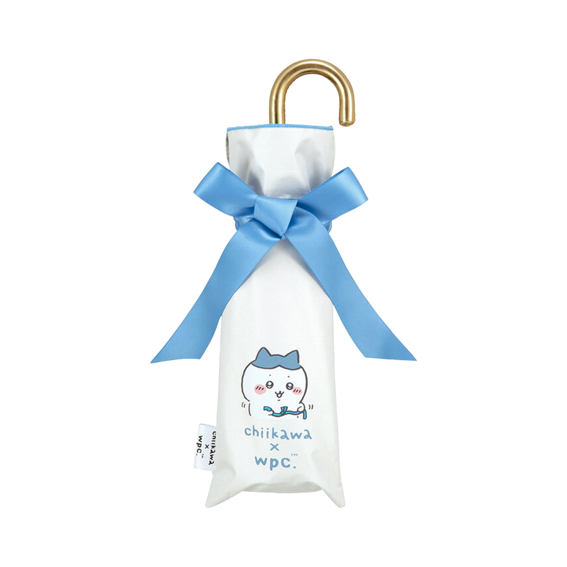 WPC x 치이카와 쉐이딩 미니 리본 엄브렐라 오프 화이트(WPC x Chiikawa Shading Mini Ribbon Umbrella Off White)
