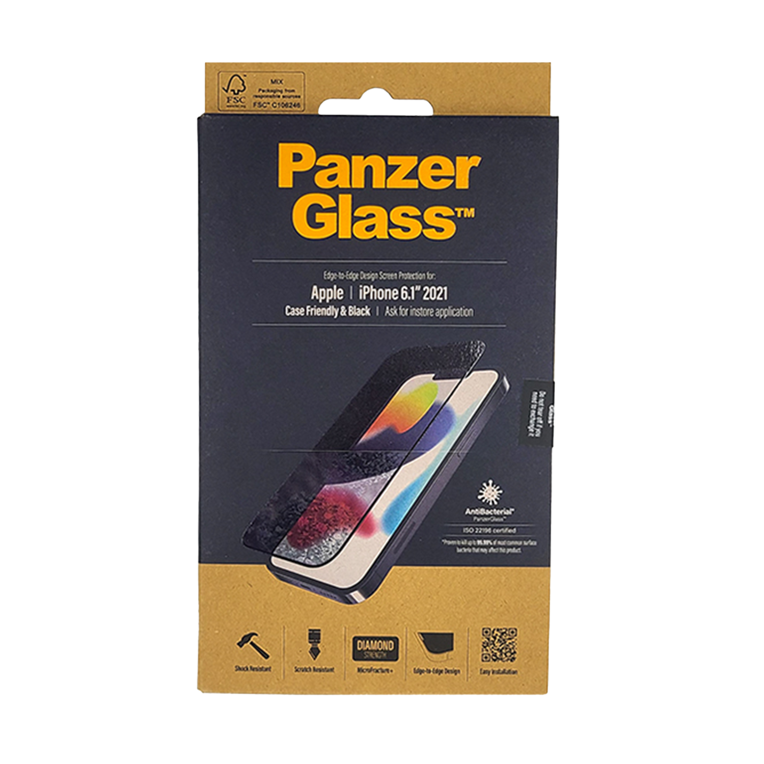 판저글래스 클리어 강화유리 아이폰 13 시리즈(PANZERGLASS Clear Tempered Glass for iPhone 13 Series) - 2