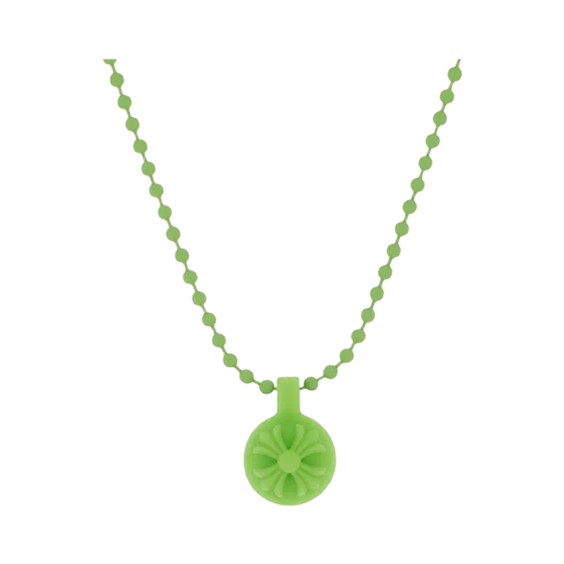 크롬하츠 실리크롬 크로스볼 펜던트 그린(Chrome Hearts Silichrome Crossball Pendant Green)