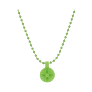 Chrome Hearts Silichrome Crossball Pendant Green