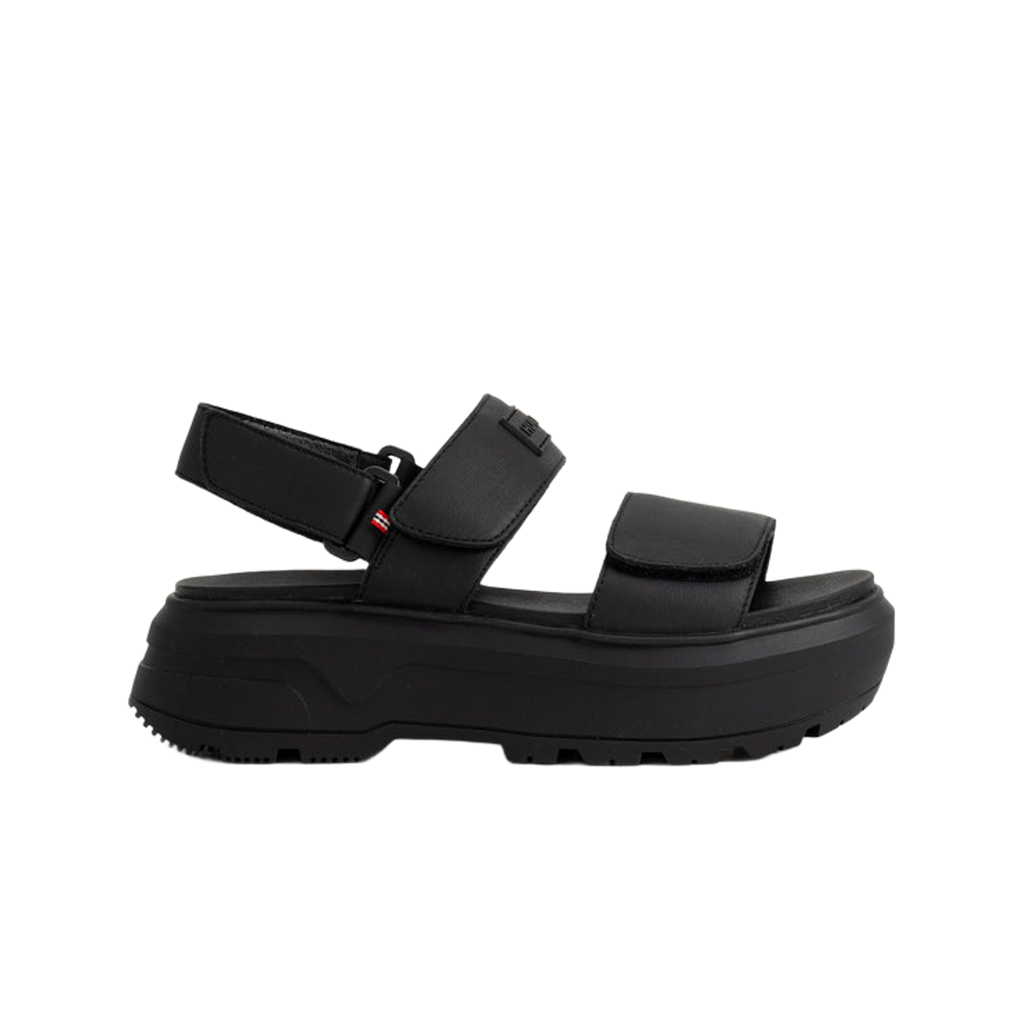 UFD3110LEA-BLK (W) Hunter City Rebel Leather Heel Strap Sandal Black
