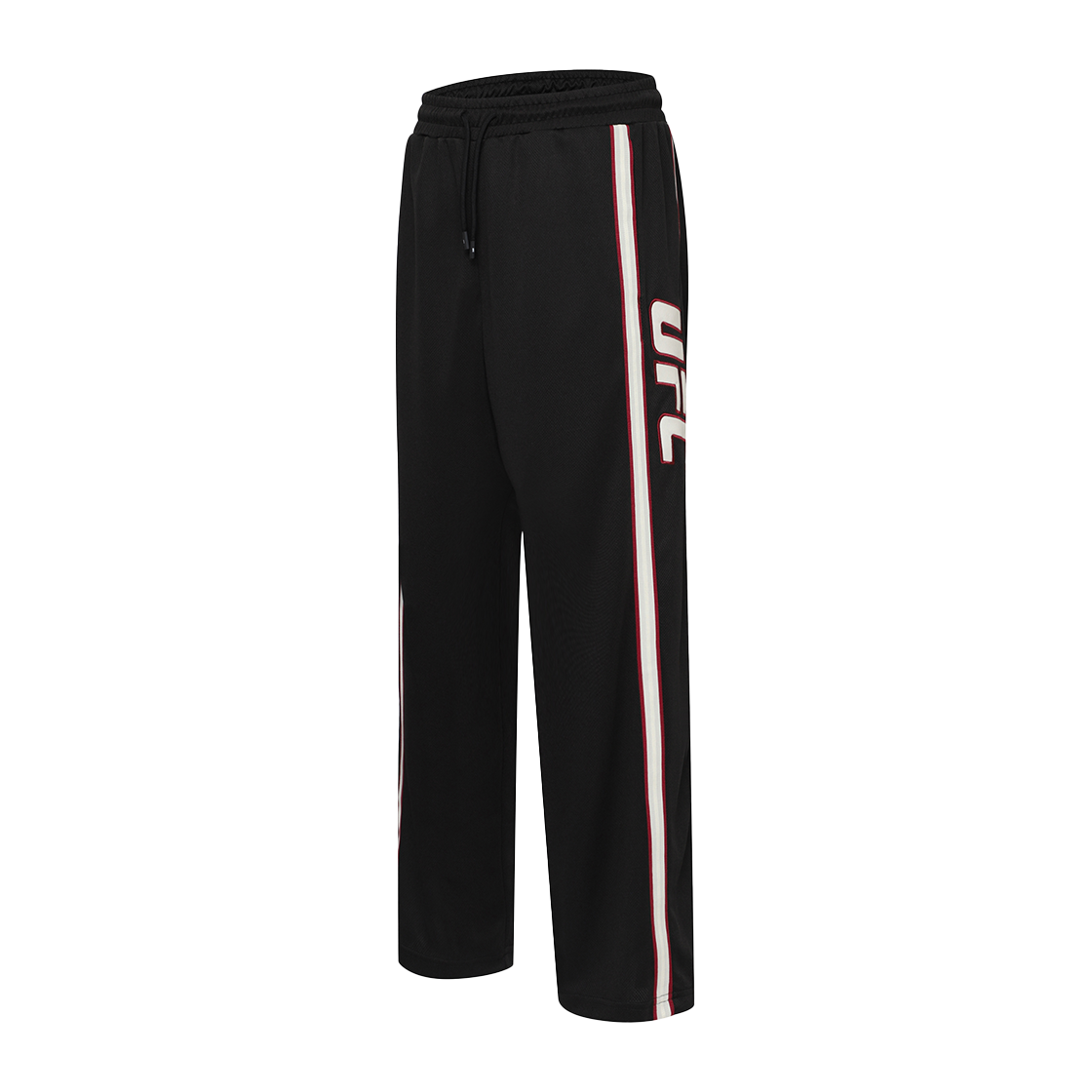U2TPX1302BK UFC SPORT Side Line Oversized Fit Track Pants Black