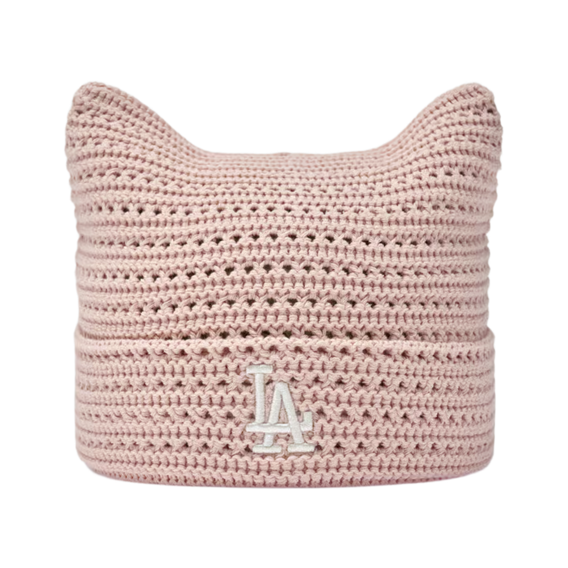 MLB 썸머 크로셰 미야옹 비니 뉴욕양키스 코랄(MLB Summer Crochet Meowing Beanie New York Yankees Coral) - 1