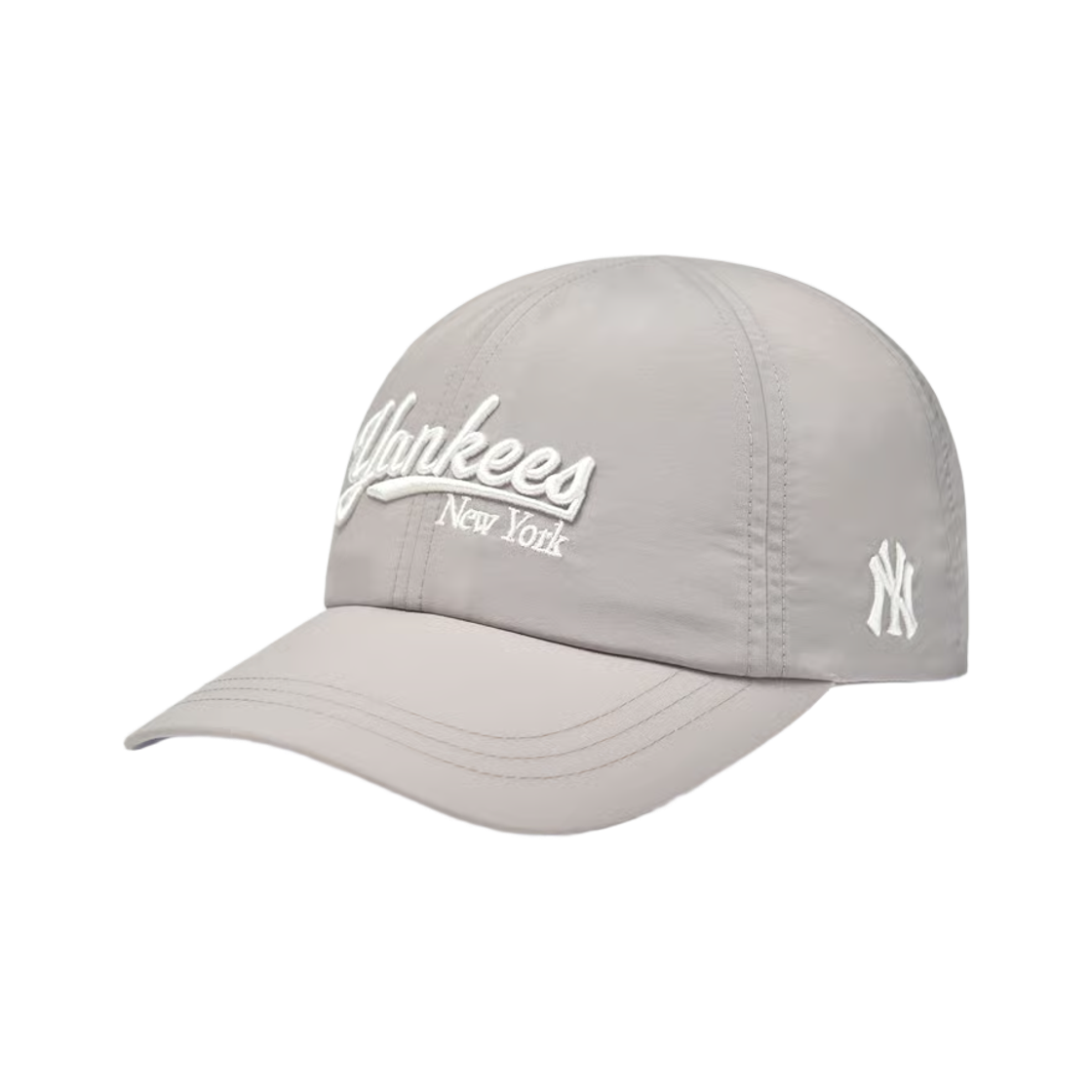 3ACPB155N-50GRL MLB Sportive Shiny Unstructured Ball Cap New York Yankees Grey