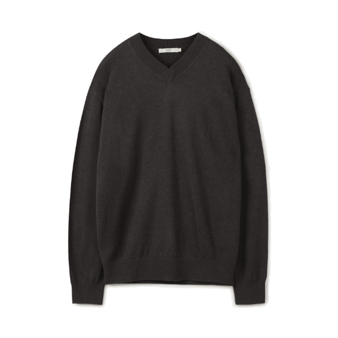 24/7 시리즈 브이넥 12Gg 니트 브라운(24/7 series V-Neck 12Gg Knit Brown) - 1