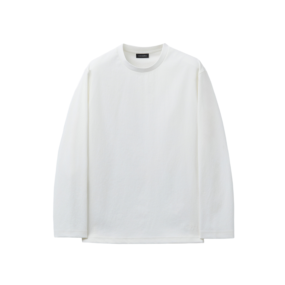 커스텀멜로우 우븐 티셔츠 화이트(Customellow Woven T Shirt White)
