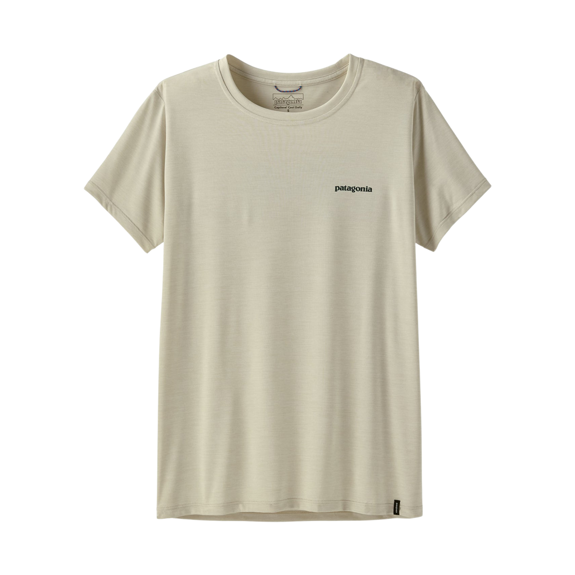 45489 (W) Patagonia Boardshort Logo Capilene Cool Daily Shirt Dyno White