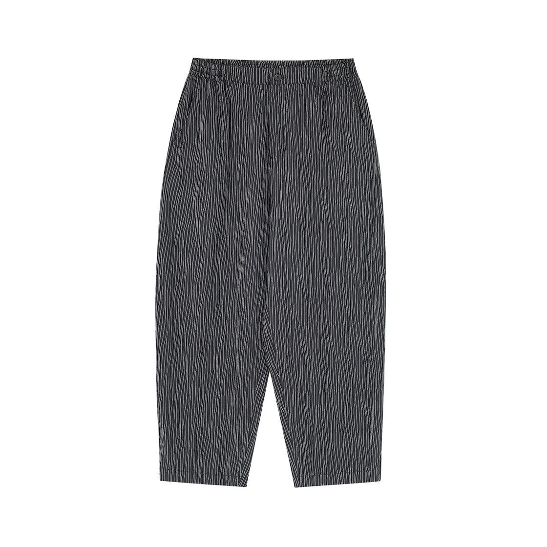 SI3PT333BK SONGZIO HOMME Stripe Pleats Volume Pants Black