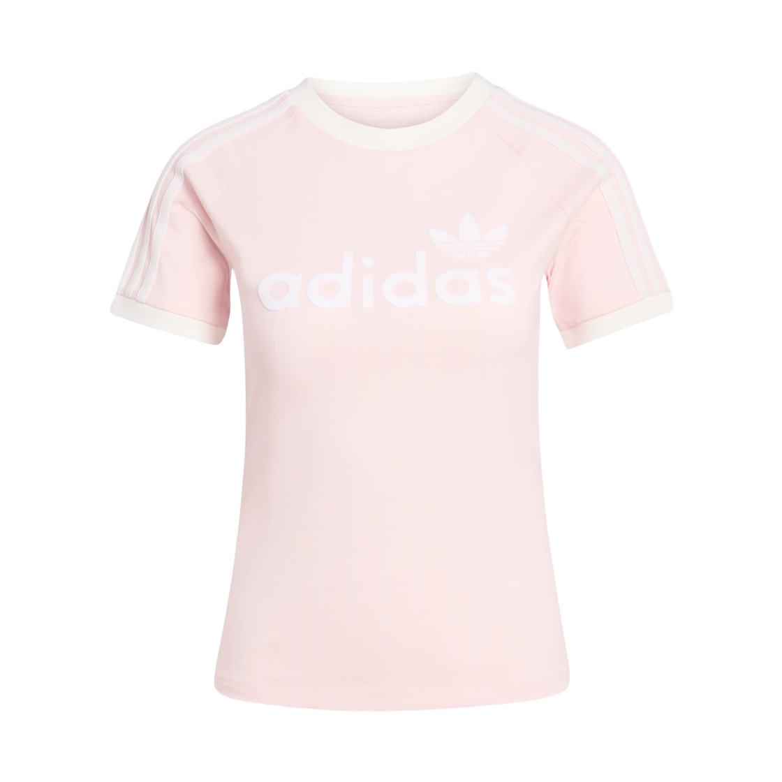 KS9293 (W) Adidas Linear Cali Graphic T-Shirt Sandy Pink Off White - KR Sizing