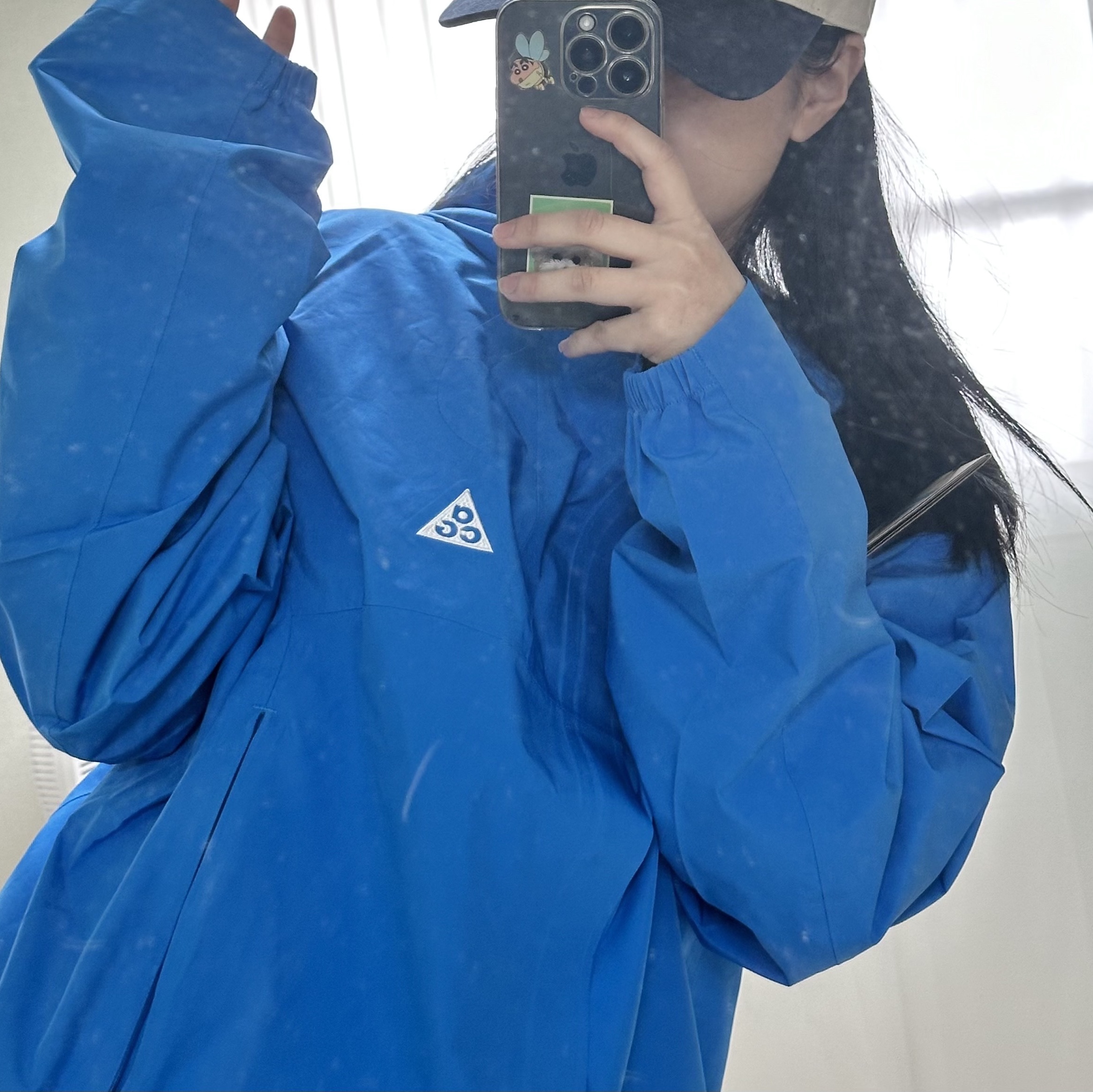 Nike ACG Storm-Fit ADV Cascade Rains Full Zip Jacket Light Photo Blue Summit White - Asia 착용 스타일