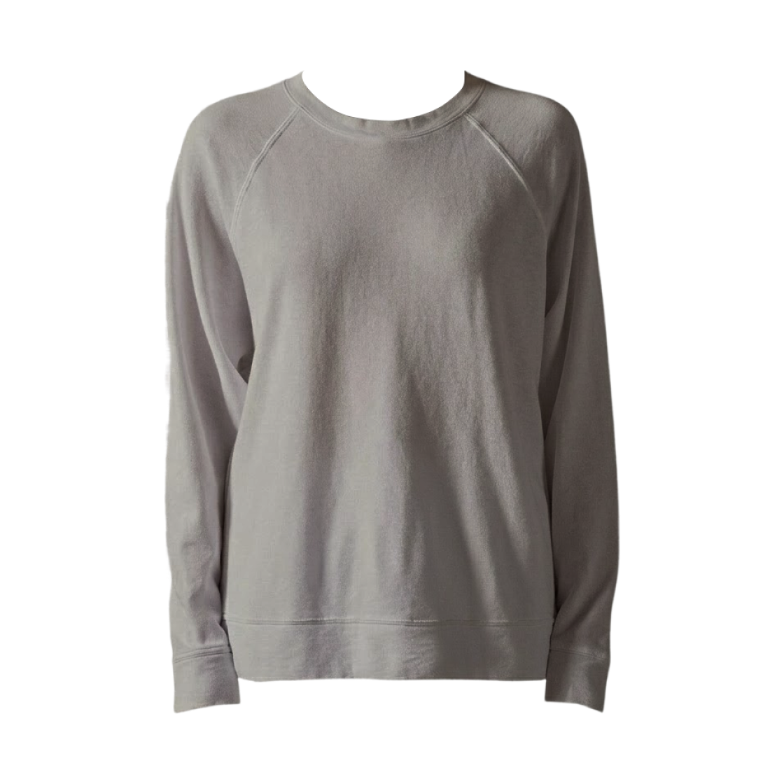(W) 제임스 펄스 빈티지 프렌치 테리 릴렉스 스웨트셔츠 솔트 피그먼트((W) James Perse Vintage French Terry Relaxed Sweatshirt Salt Pigment)