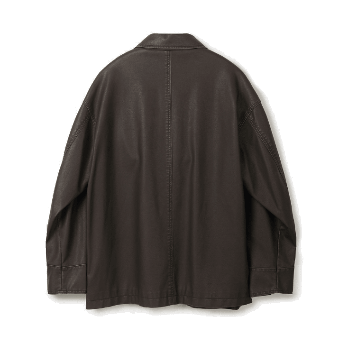 24/7 시리즈 레더 프렌치 워크 자켓 다크 브라운(24/7 series Leather French Work Jacket Dark Brown) - 2