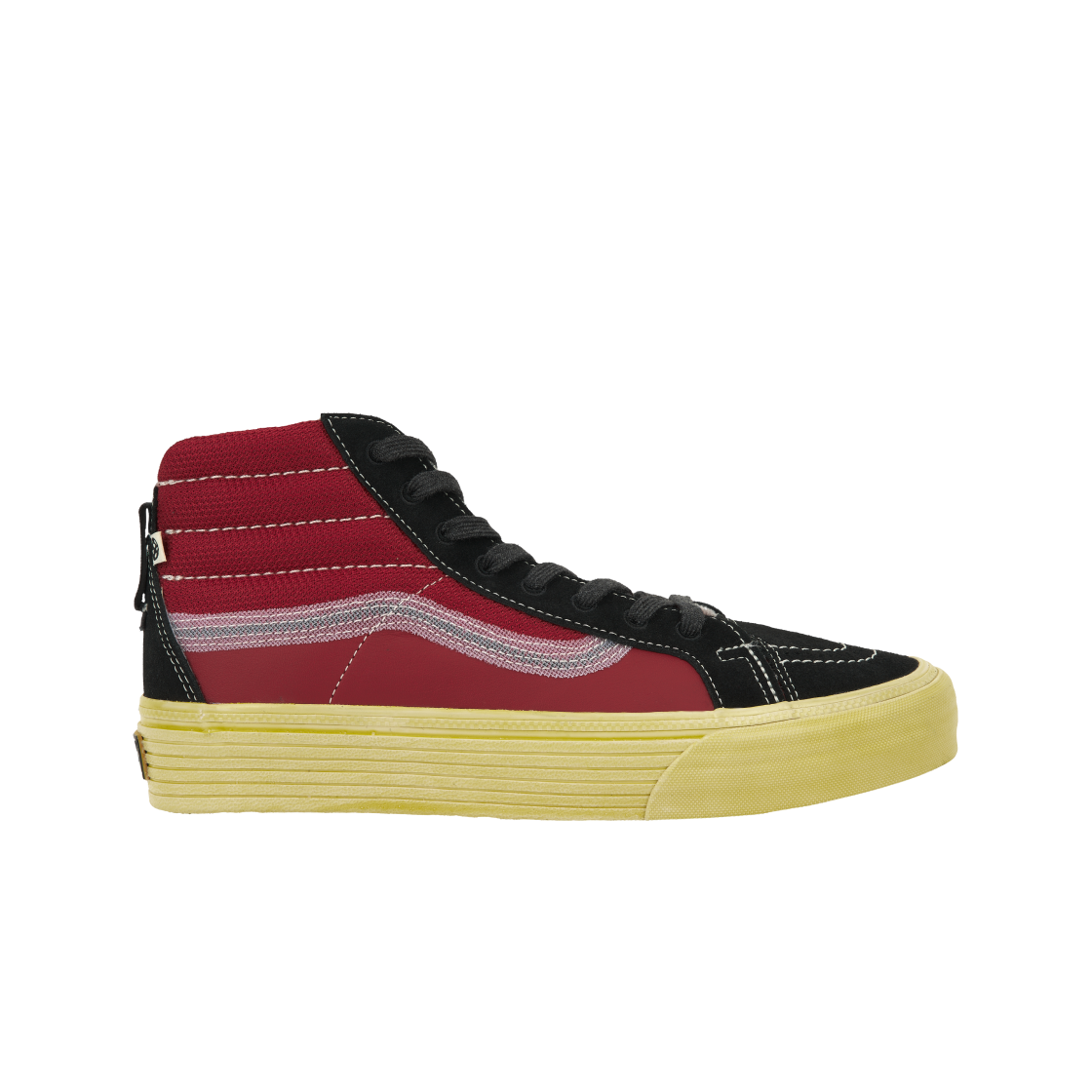 반스 스케이트 하이 노치백 스플릿 VR3 LX 빈티지 스포츠 블랙 레드(Vans Sk8-Hi Notchback Split VR3 LX Vintage Sport Black Red) - 1