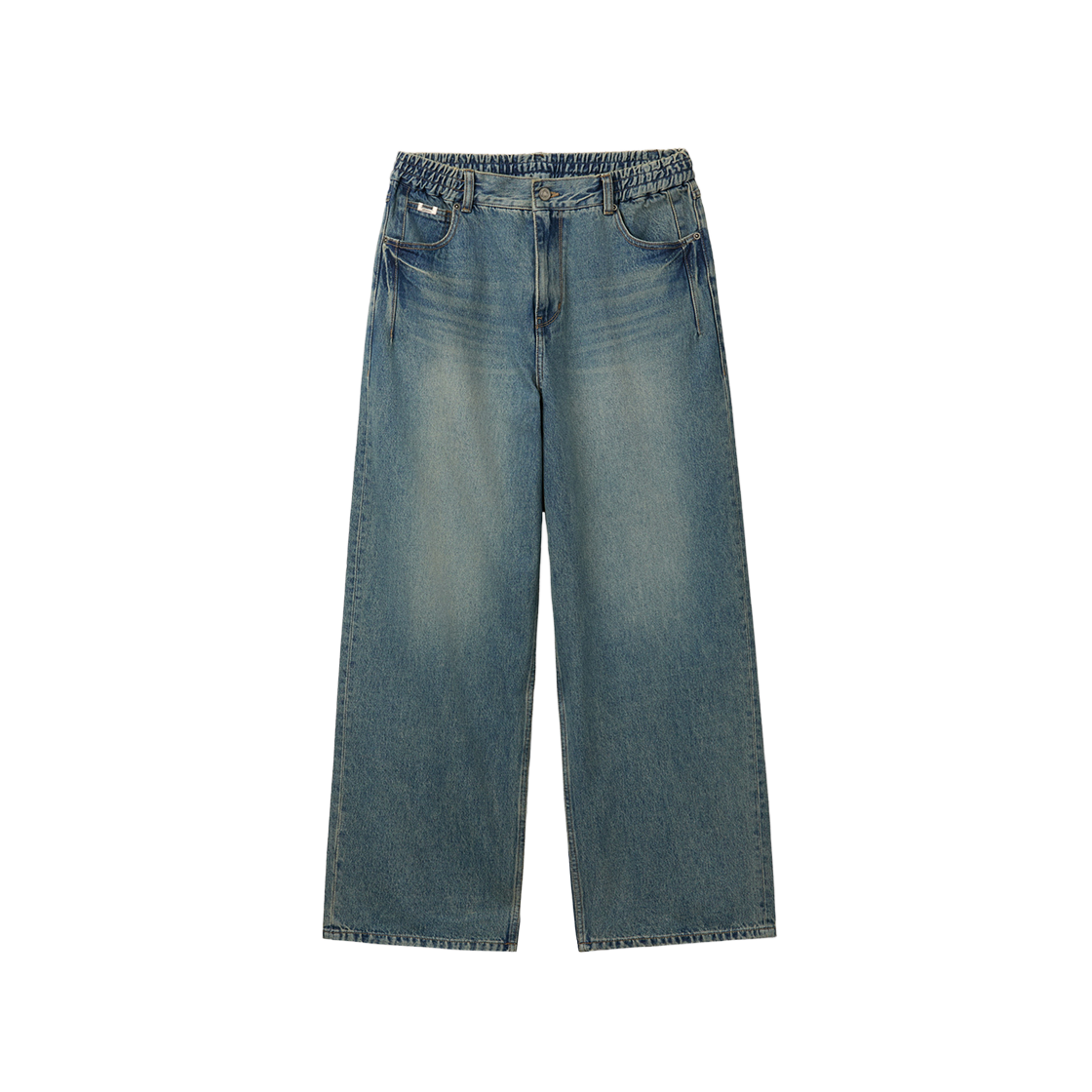 CWPAM26387BUX00 Customellow Wide Fit Drawstring Jeans Blue