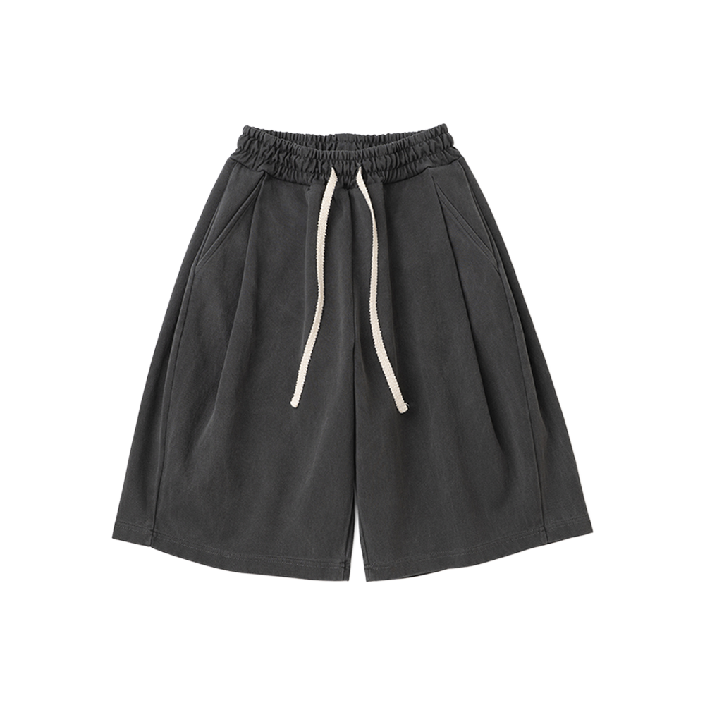 니티드 피그먼트 버뮤다 트레이닝 하프 팬츠 워싱차콜(Knitted Pigment Bermuda Traning Half Pants Washing Charcoal)