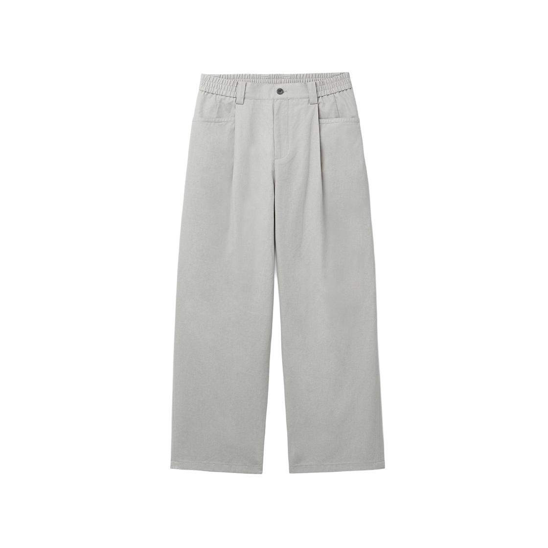 CWPAS26141GYL00 Customellow Wide Fit Tucked Pants Light Gray