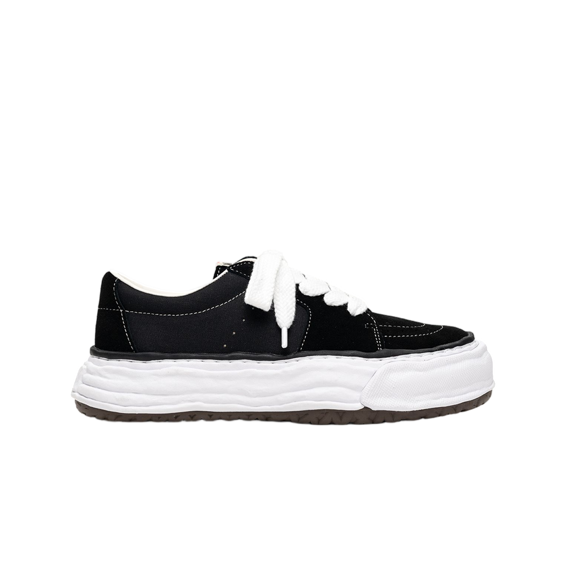 메종 미하라 야스히로 에릭 OG 솔 믹스 머티리얼 로우탑 스니커즈 블랙(Mihara Yasuhiro Eric OG Sole Mix Material Low-Top Sneaker Black)
