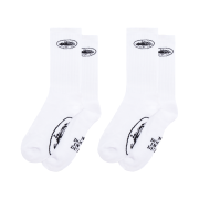 Corteiz White Alcatraz Socks (2 Pack)