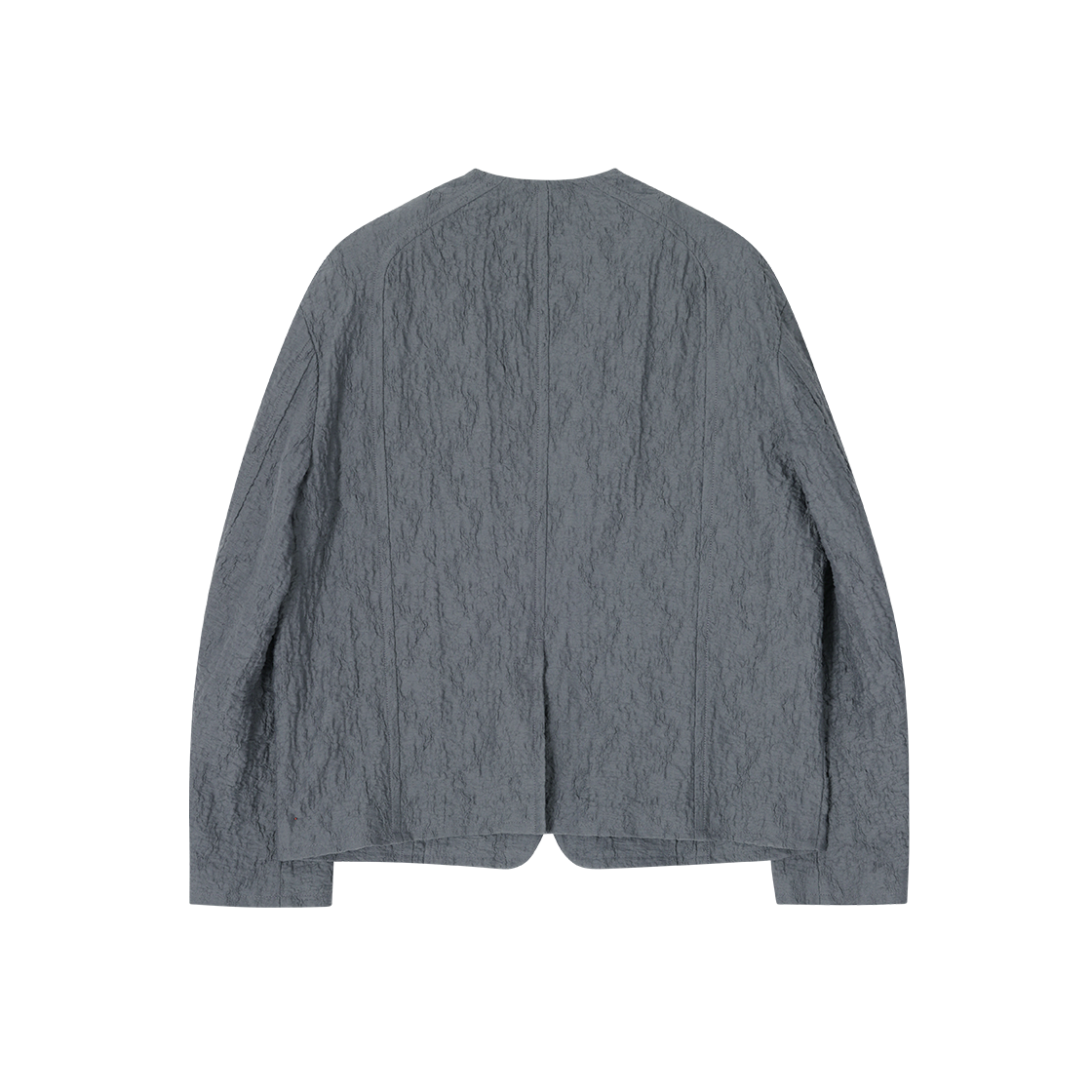 송지오 옴므 크리스 라운드넥 코쿤 자켓 그레이(SONGZIO HOMME Crease Round Neck Cocoon Jacket Grey) - 2