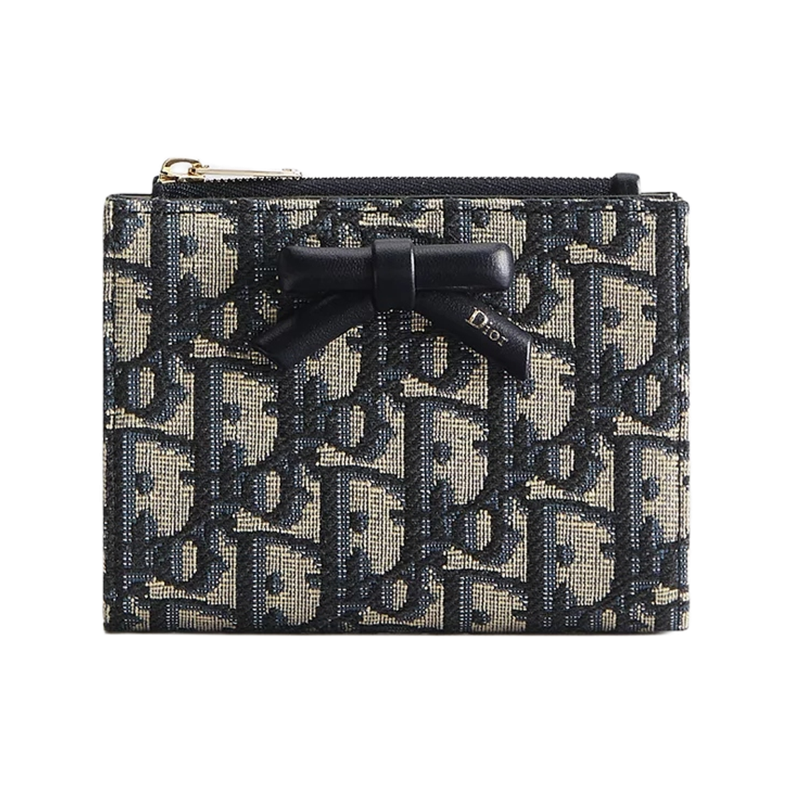 디올 프롬나드 달리아 월렛 디올 오블리크 자카드 블루(Dior Promenade Dahlia Wallet Dior Oblique Jacquard Blue) - 1