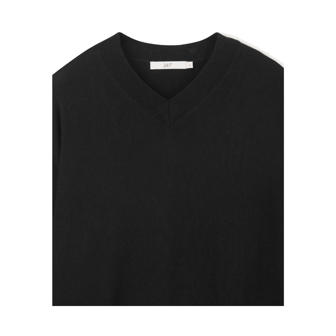 24/7 시리즈 브이넥 12Gg 니트 블랙(24/7 series V-Neck 12Gg Knit Black) - 3