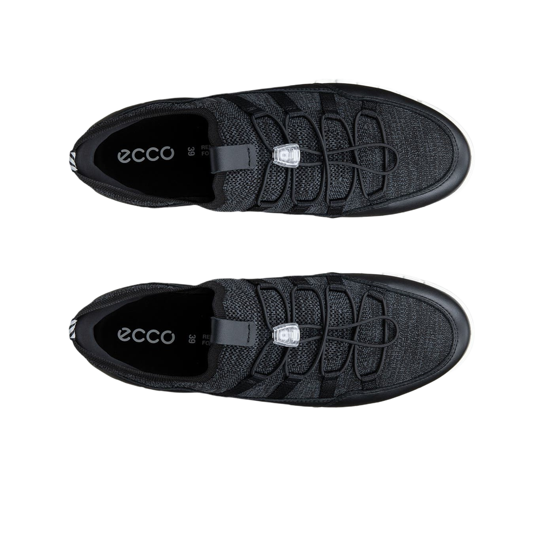 (W) 에코 그루브 라이트 텍스타일 레이스업 슈즈 블랙((W) Ecco Gruuv Lite Textile Lace-Up Shoes Black) - 2