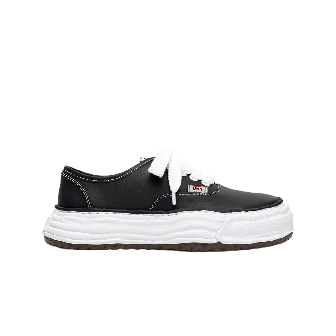 A16FW702-BLACK Mihara Yasuhiro Baker 26 OG Sole Leather Low-Top Sneaker Black