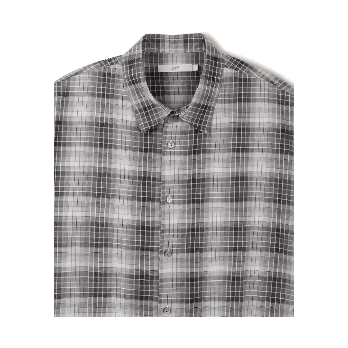 24/7 시리즈 크리즈 체크 셔츠 화이트(24/7 series Crease Check Shirts White) - 3