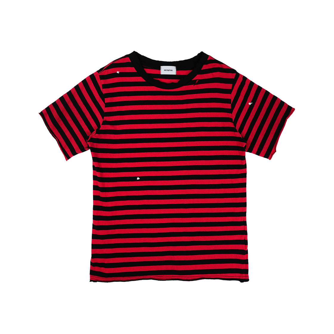 스몰스튜핏튠즈 크라프트 스트라이프 티셔츠 버전2(smallstupidtunes Kraft Stripe T-Shirts V.2)