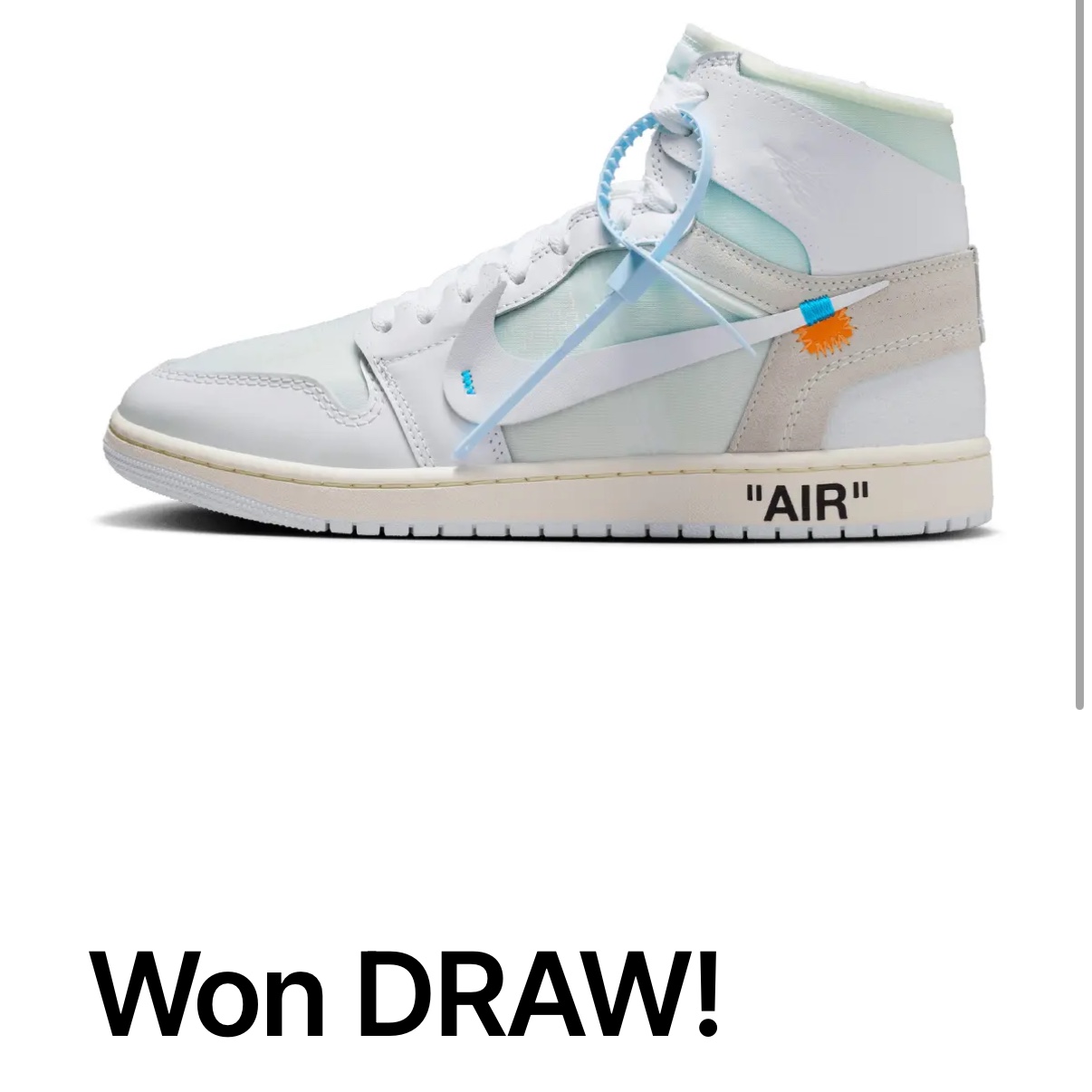 Jordan 1 x Virgil Abloh Archive Retro High Alaska White 착용 스타일