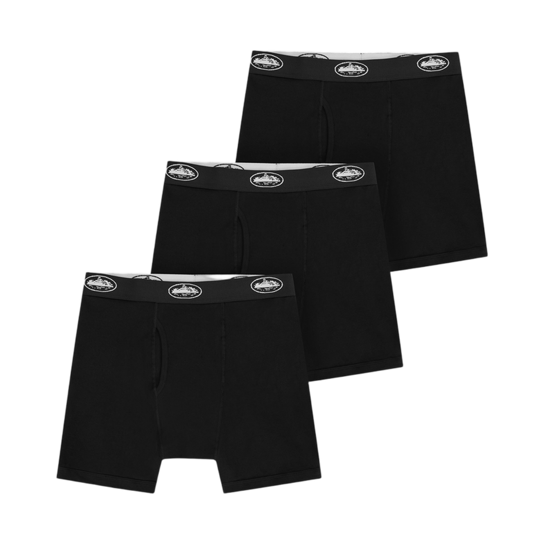 코르테이즈 블랙 알카트라즈 박서 (3개입)(Corteiz Black Alcatraz Boxers (3 Pack)) - 1