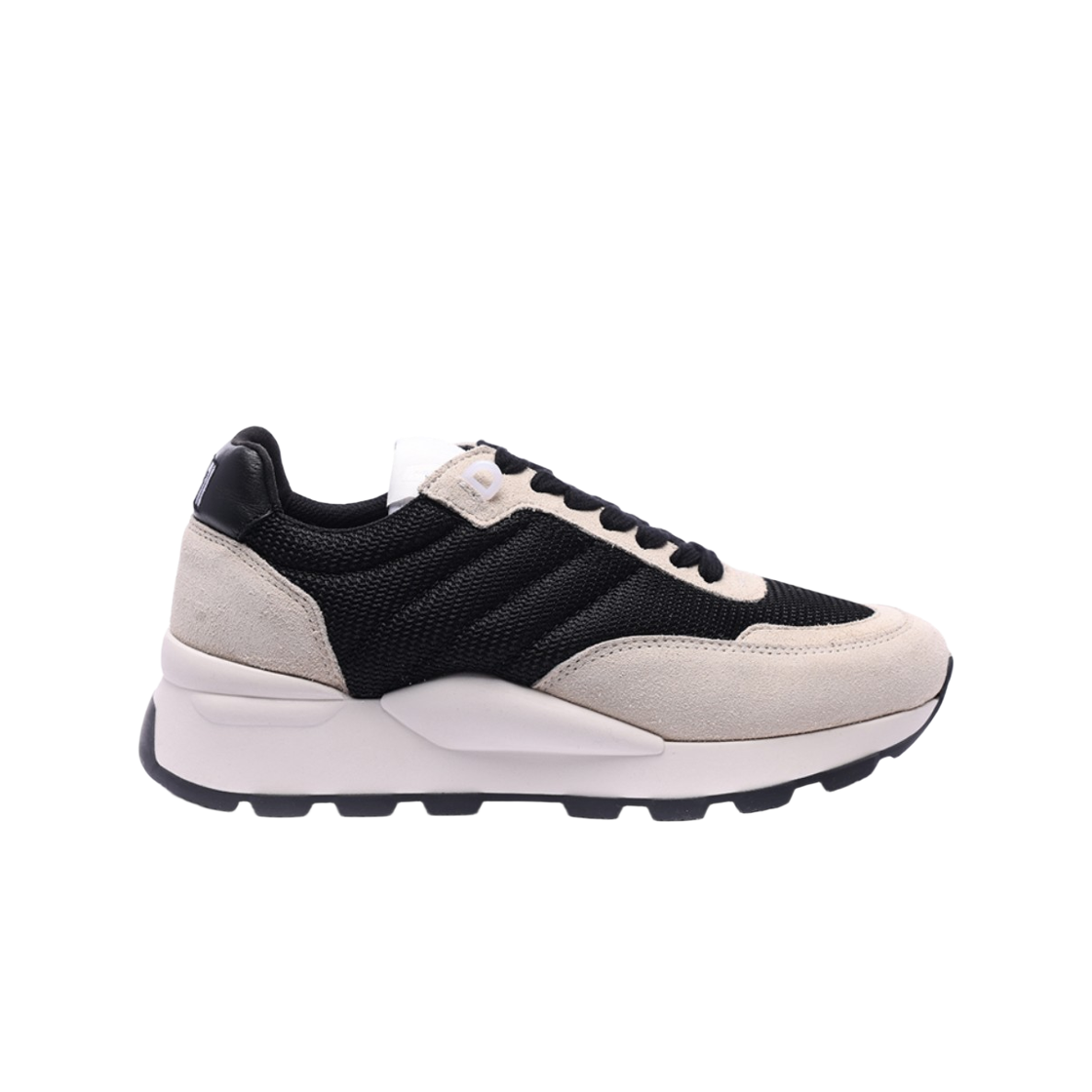 아미 스프링 로우탑 스니커즈 블랙 베이지(AMI Spring Low Top Sneakers Black Beige)