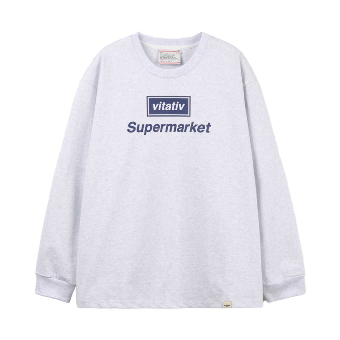 비타티브 슈퍼마켓 티셔츠 백메란지(VITATIV Supermarket T-Shirt Light Grey)