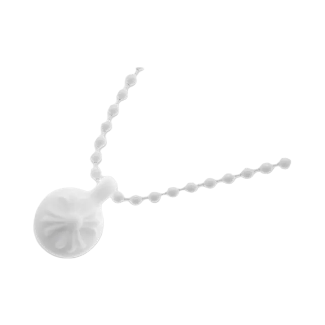 크롬하츠 실리크롬 크로스볼 펜던트 화이트(Chrome Hearts Silichrome Crossball Pendant White)