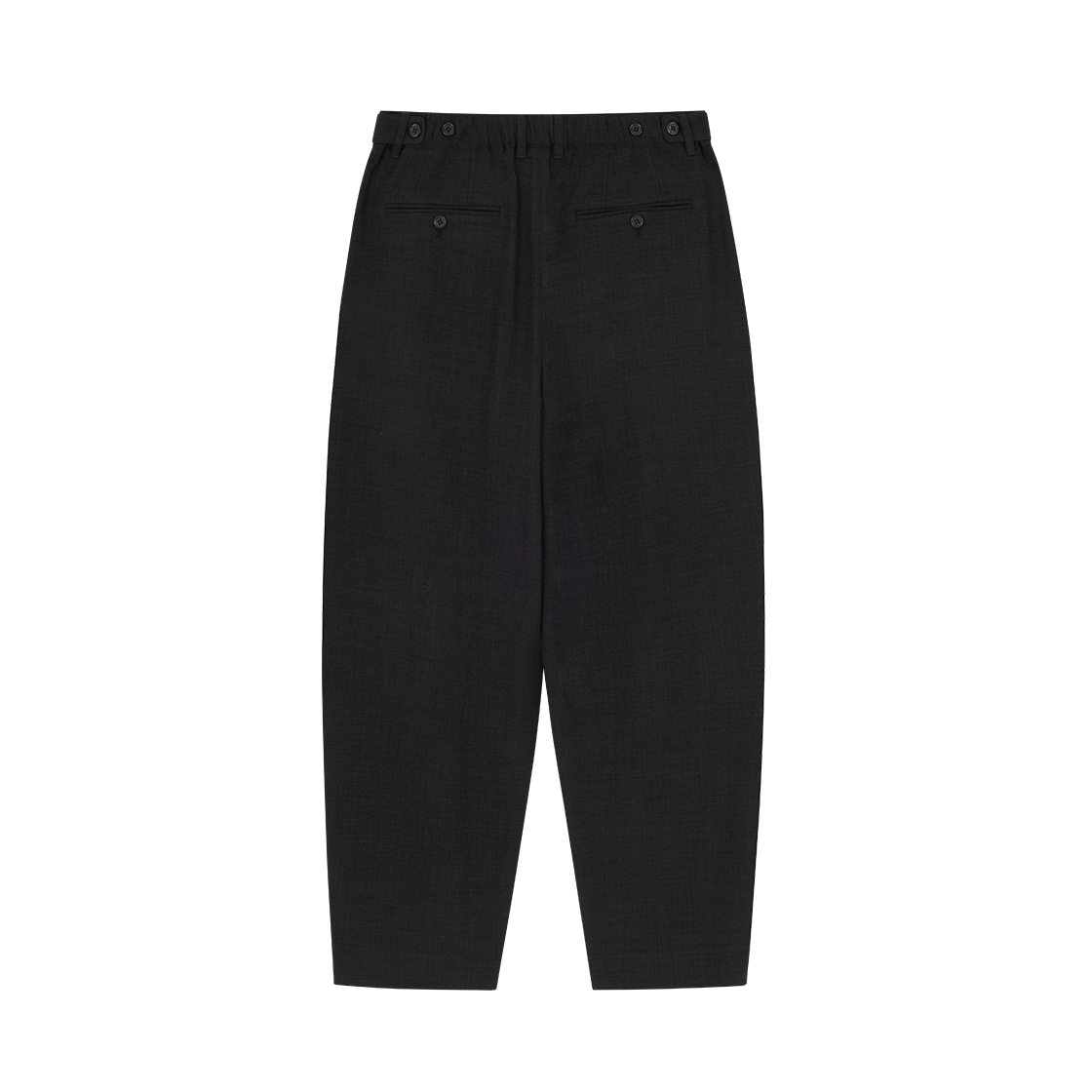 송지오 옴므 아티저널 린넨 캐롯 팬츠 블랙(SONGZIO HOMME Artisanal Linen Carrot Pants Black) - 2