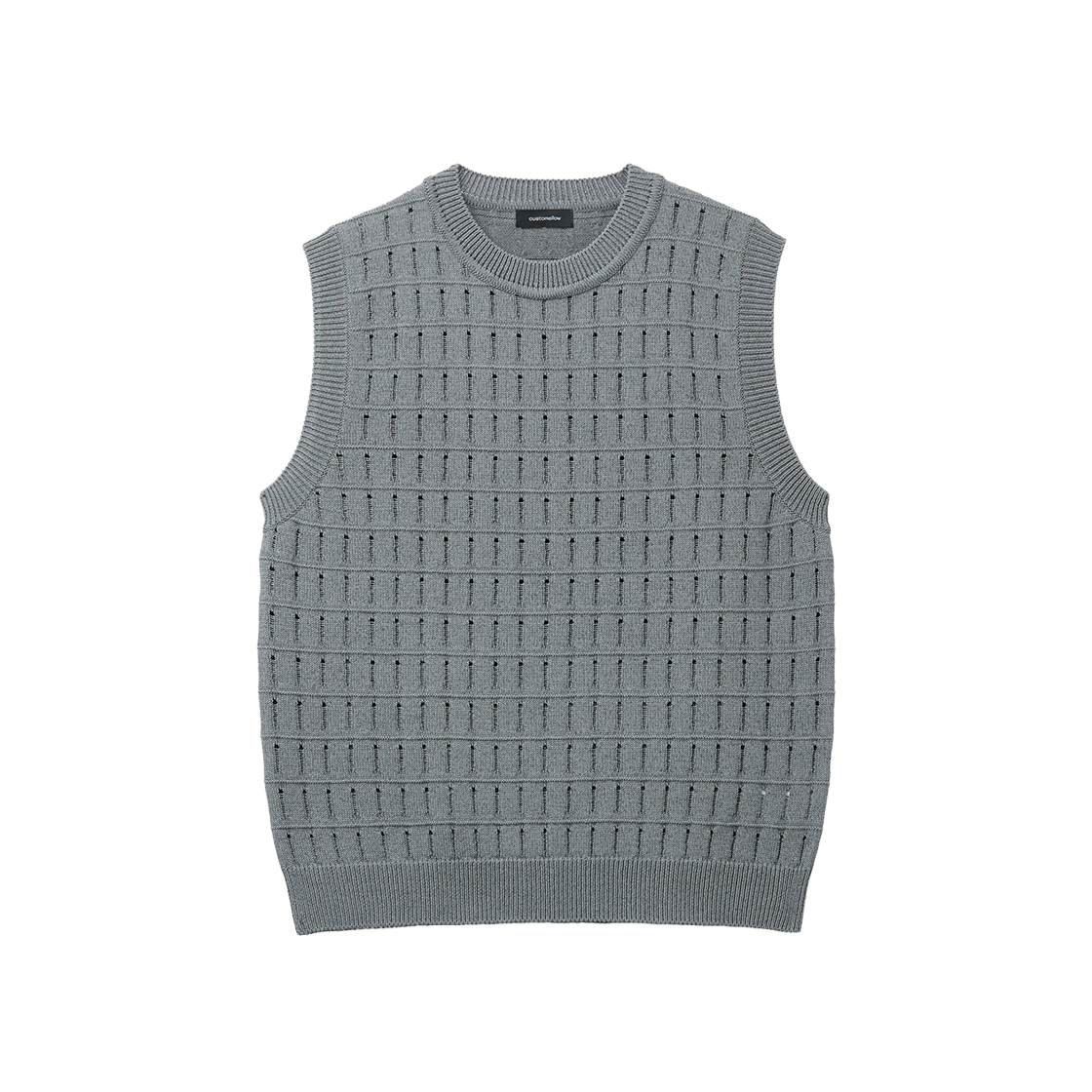커스텀멜로우 니트 베스트 그레이(Customellow Knit Vest Gray)