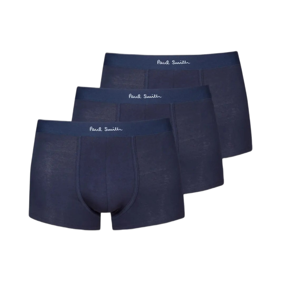 폴 스미스 오가닉 코튼 로우 라이즈 복서 브리프 네이비 (3개입)(Paul Smith Organic Cotton Low Rise Boxer Briefs Navy (3 Pack))