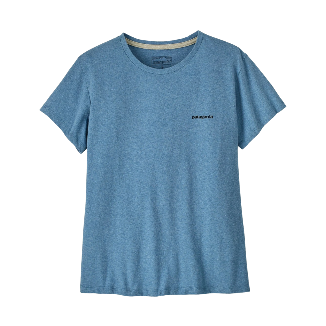37567 (W) Patagonia P-6 Logo Responsibili T-Shirt Shore Blue