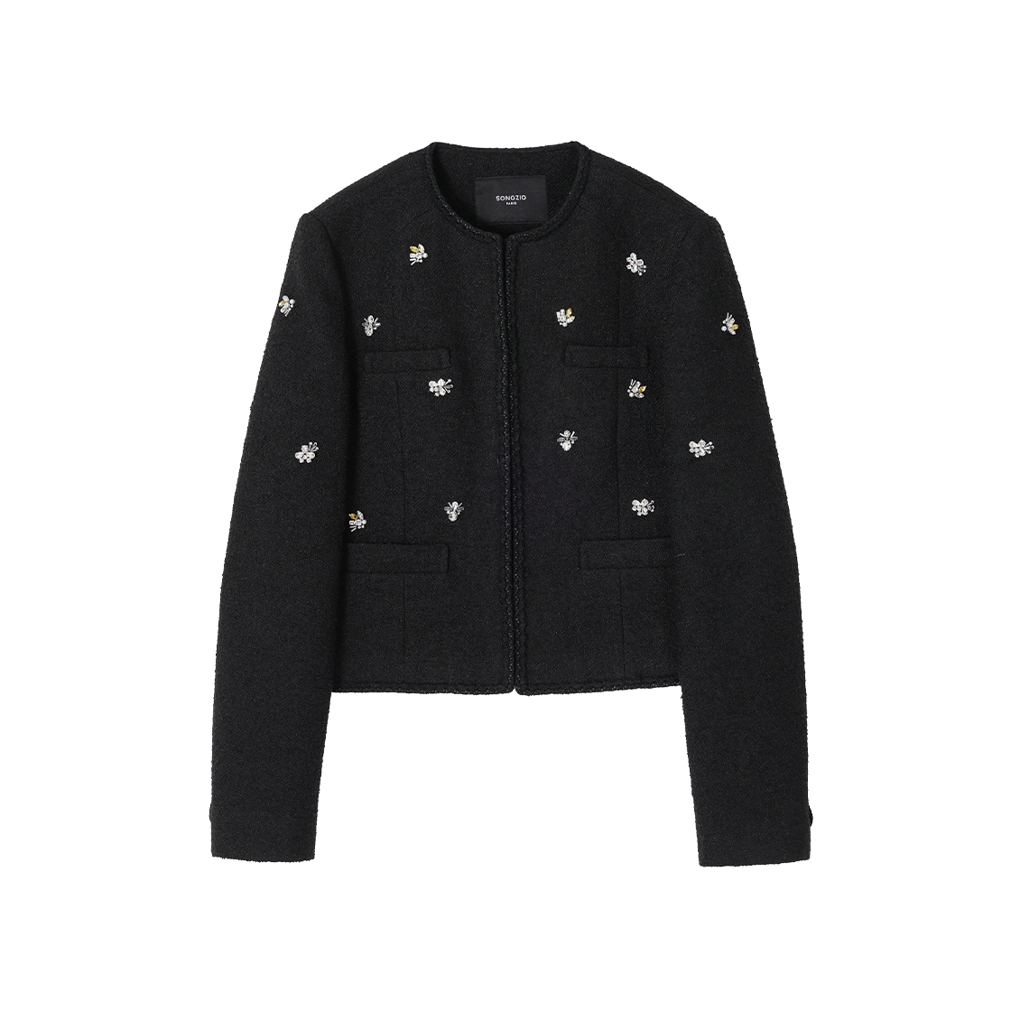 WI2JK200BK (W) SONGZIO Etoile Jeweled Jacket Black