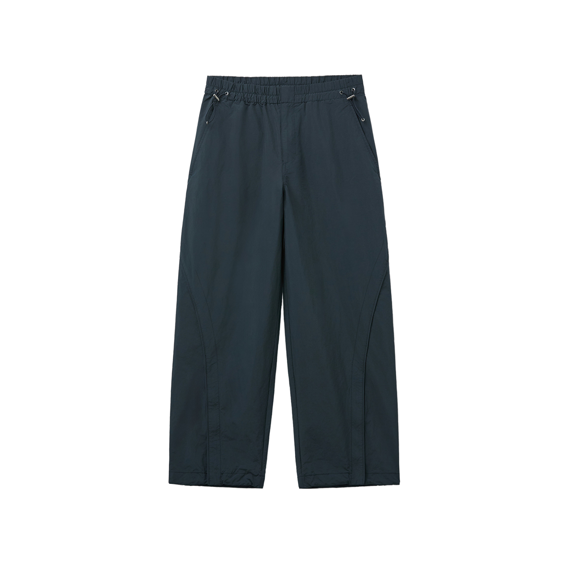 커스텀멜로우 집업 커브드 트랙 팬츠 다크 그레이(Customellow Zip Curved Track Pants Dark Gray) - 1