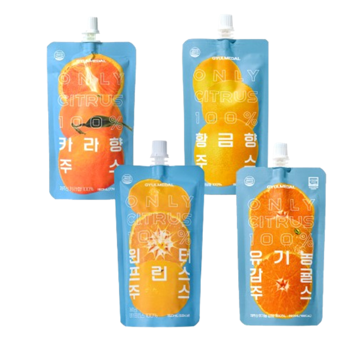 귤메달 NFC 착즙주스 150mL 골라담기(GYULMEDAL Jeju Citrus Juice)